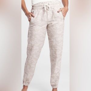 Athleta Camo Linen joggers size 0